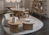 Suiseki Coffee Table Oak Carrara Marble