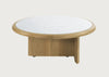 Suiseki Coffee Table Oak Carrara Marble