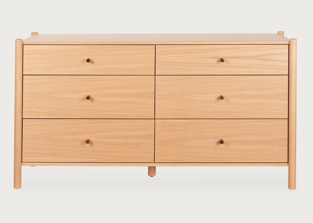 Scoop 6 Drawer Wide Chest