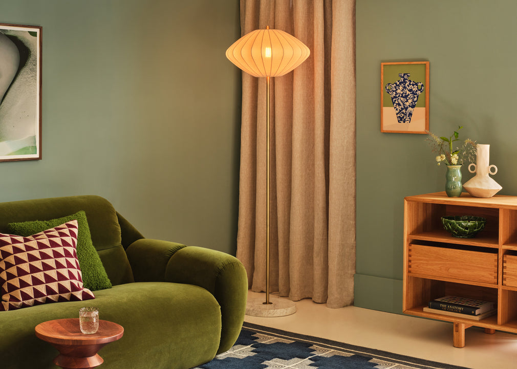 Sheer Upright Floor Lamp