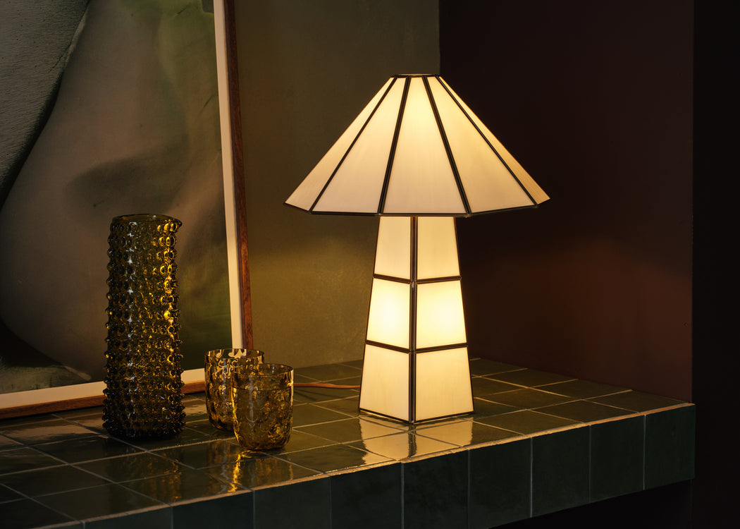 Shimada Glass Table Lamp Cone