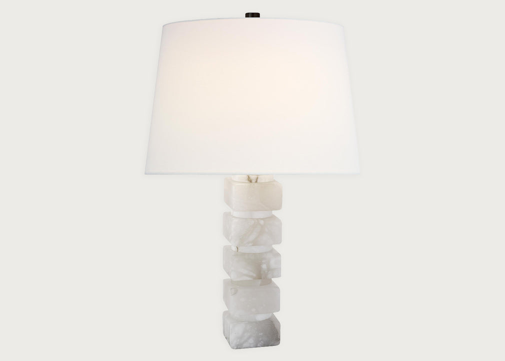Square Chunky Stacked Table Lamp