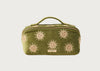 Sun Goddess Velvet Open Flat Makeup Bag Fern
