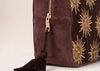 Sun Goddess Velvet Wash Bag Chocolate