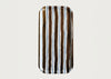 Rectangular Stripe Tray Brown