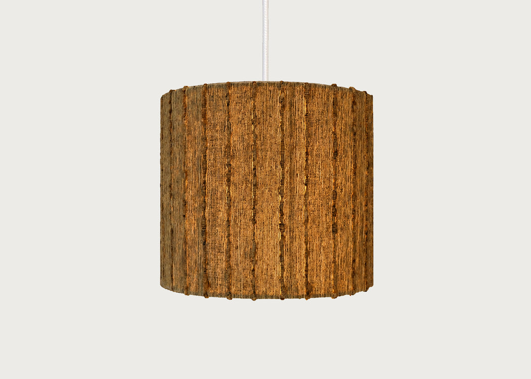Tussah Slub Silk Lampshade Natural
