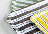 Rectangular Stripe Tray Brown