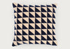 Triangle Embroidered Cushion Navy 45 x 45cm