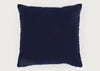 Triangle Embroidered Cushion Navy 45 x 45cm