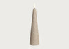 LED Cone Candle Champagne Glitter