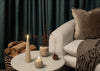 LED Cone Candle Champagne Glitter