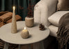 LED Cone Candle Champagne Glitter