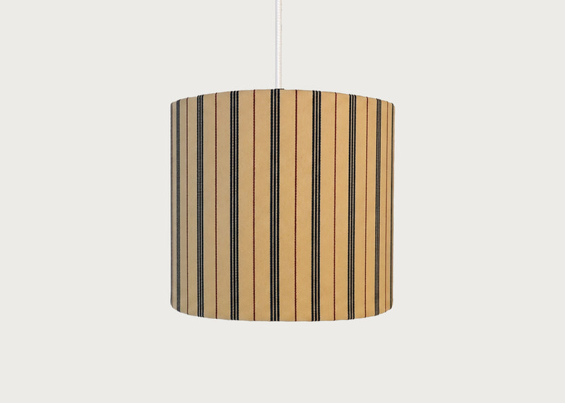 Ticking Stripe Lampshade Wide Red/Blue