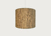 Wild Silk Striped Lampshade Pale Blue
