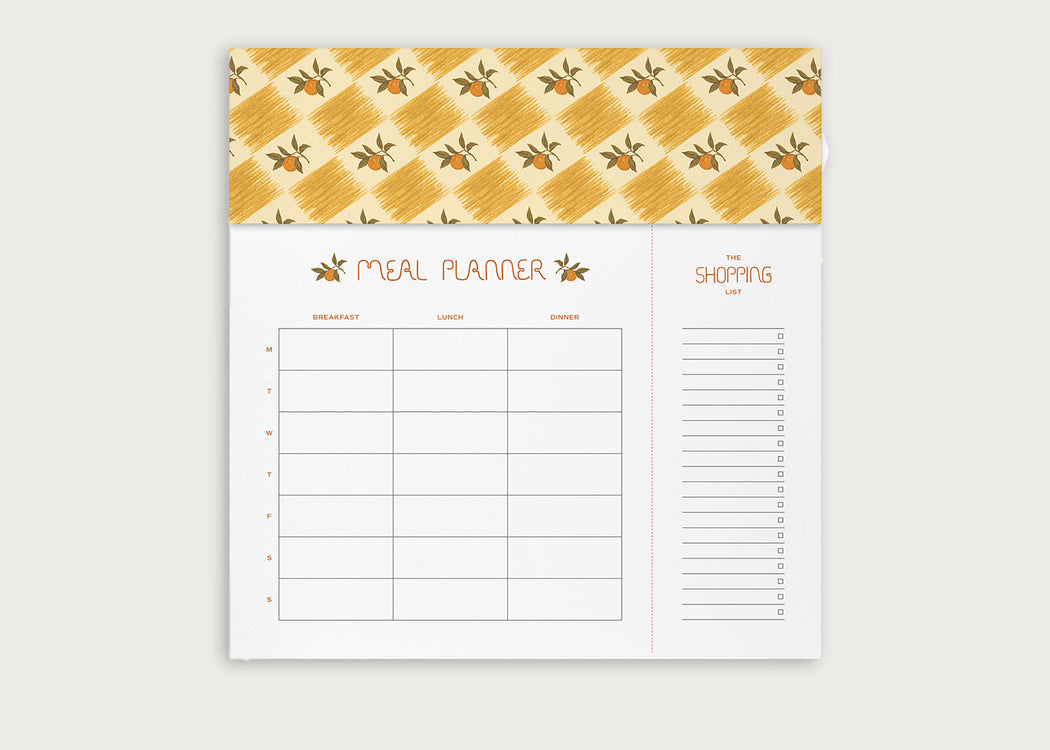 Orange Check Meal Planner