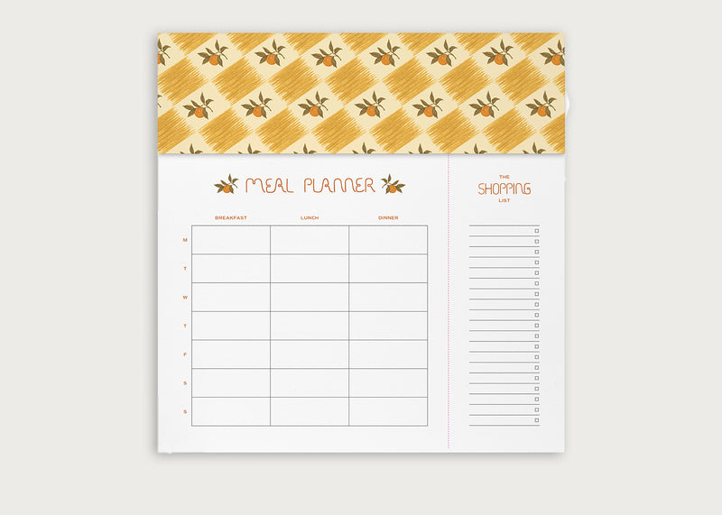 Orange Check Meal Planner