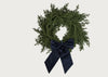 Wreath with Navy Bow
