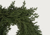 Wreath with Striped Bow