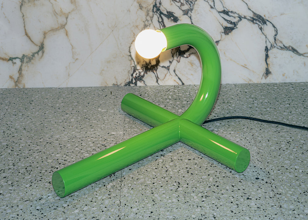 Metro La Tre Table Lamp Long Green