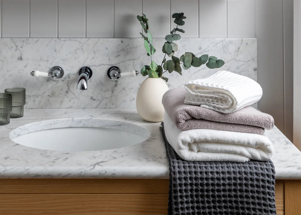 Waffle Towel White