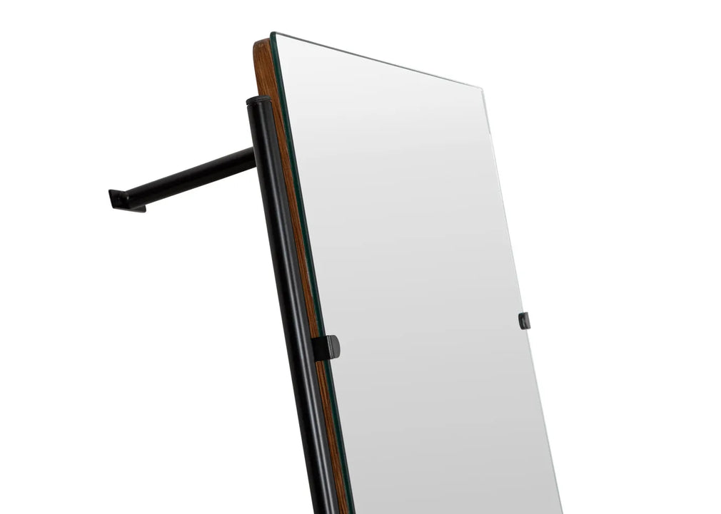 Brunel Lean To Mirror Dark Oak