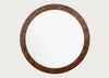 Burl Round Wall Mirror