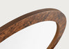 Burl Round Wall Mirror