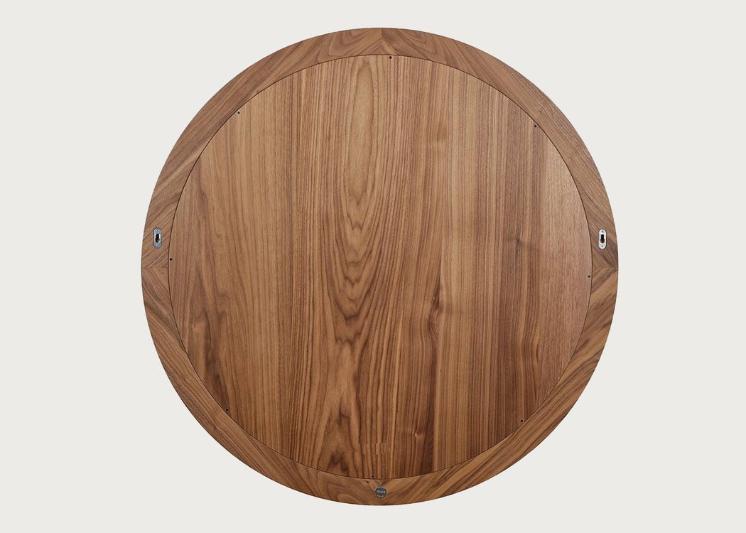 Burl Round Wall Mirror