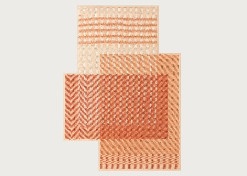 Canevas Geo Rug Coral