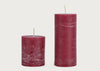 Winter Spice Coloured Pillar Candle Tall