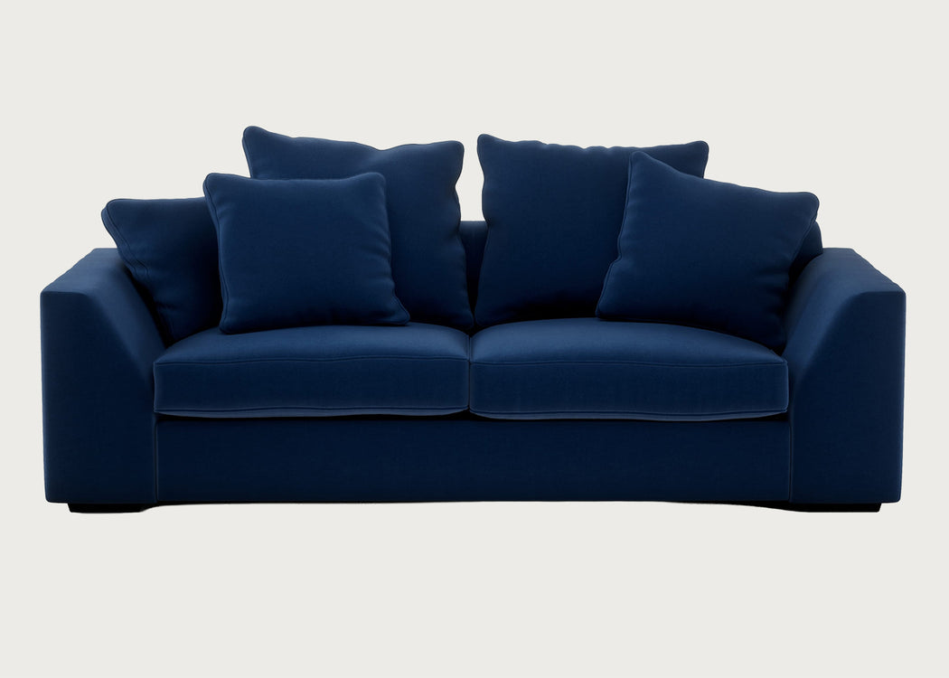 Cumulus 4 Seater Sofa Cotton Velvet Midnight