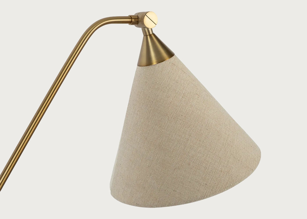 Dryden Floor Lamp Walnut/Natural