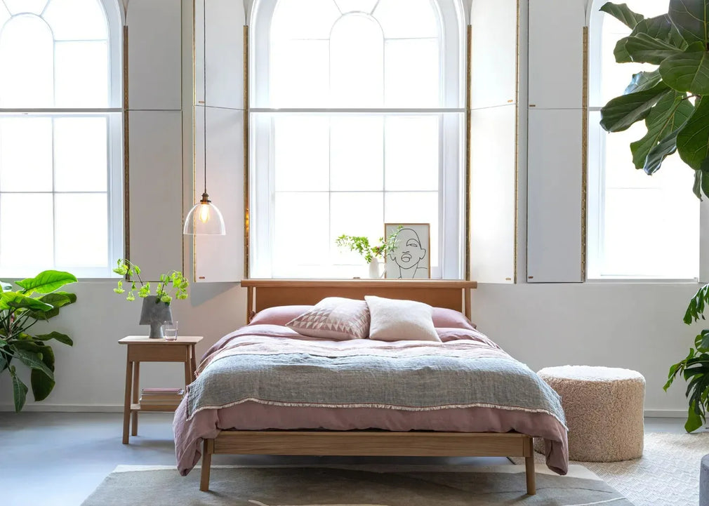 Washed Linen Dusky Pink Duvet Cover