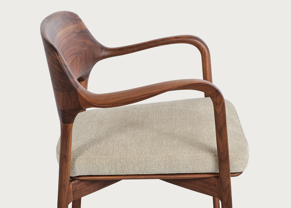 Ella Dining Chair Canaletta Walnut