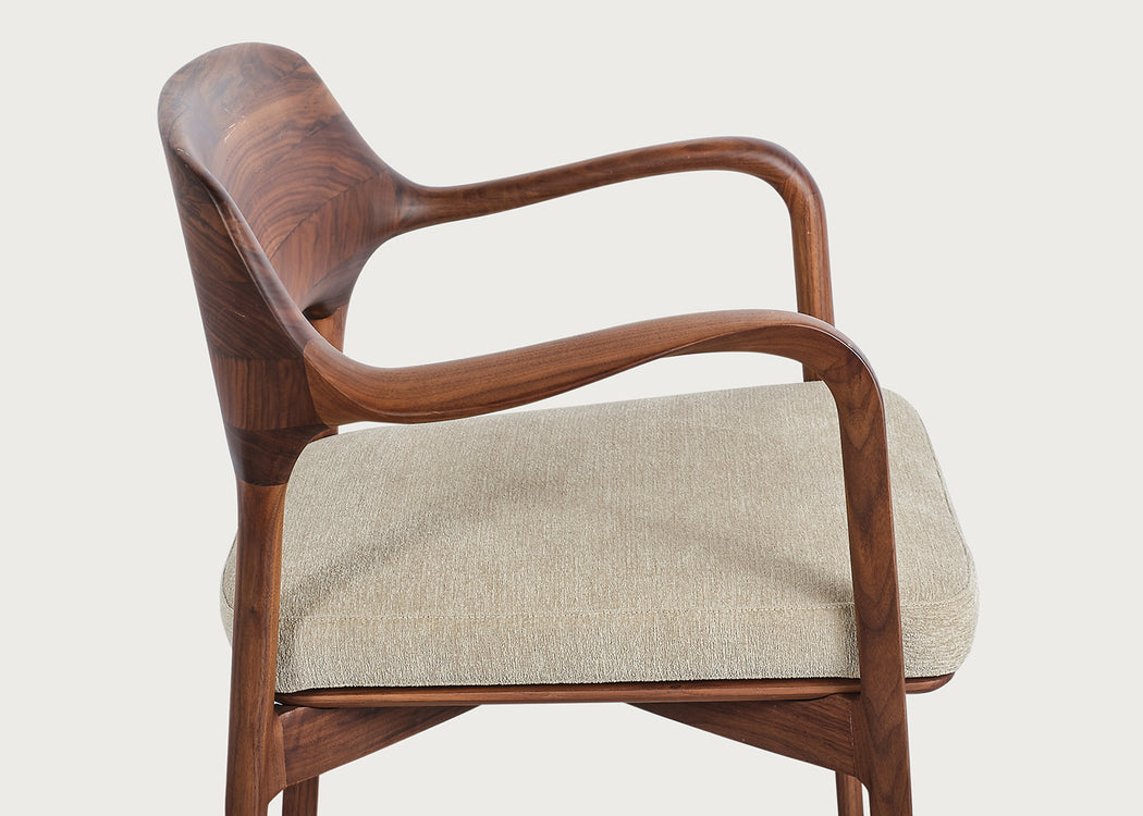 Ella Dining Chair Canaletta Walnut