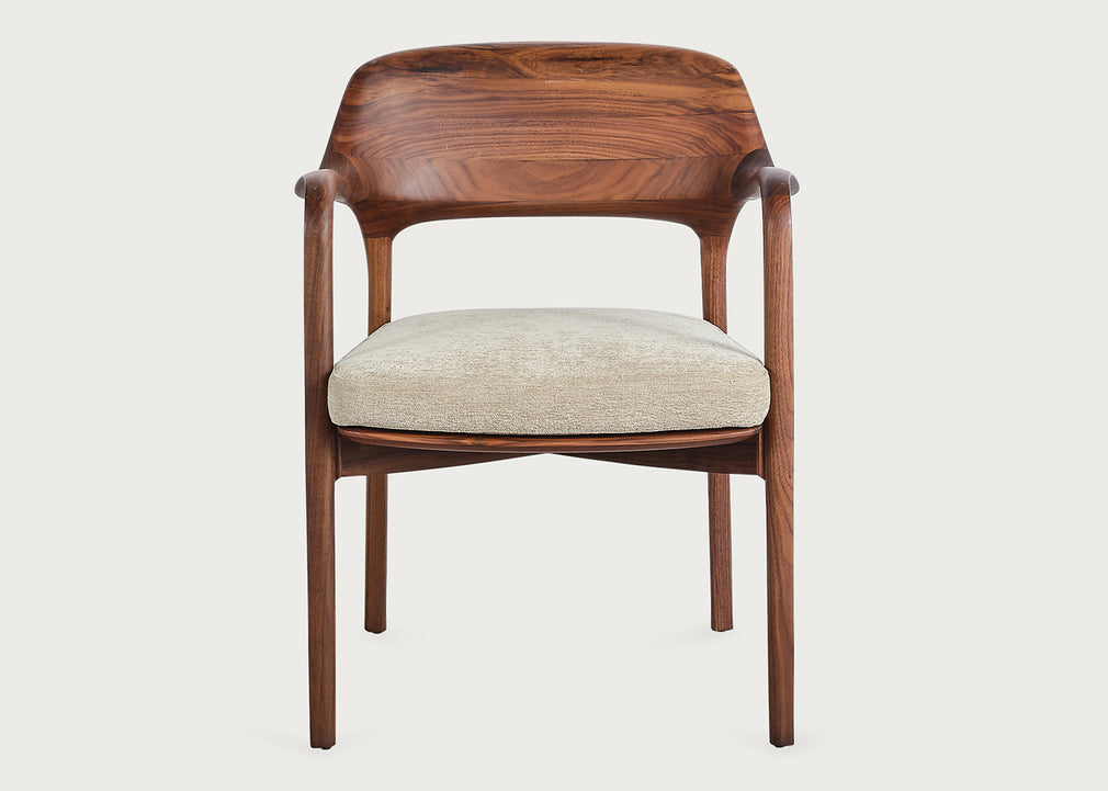 Ella Dining Chair Canaletta Walnut