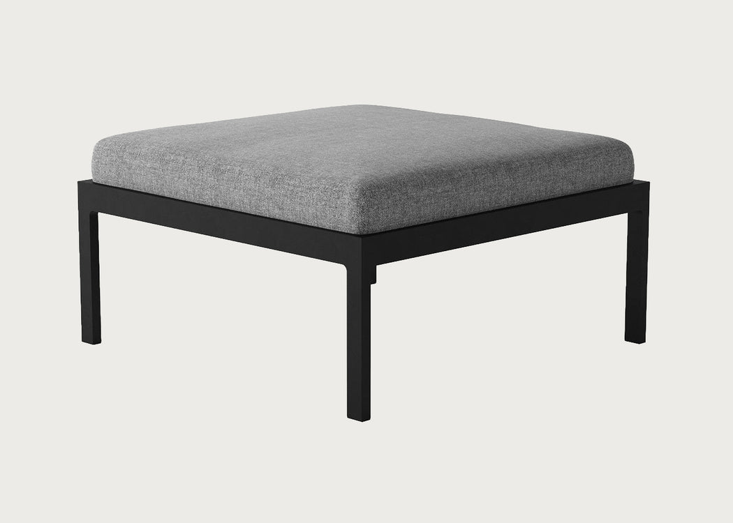 Eos Outdoor Ottoman Black