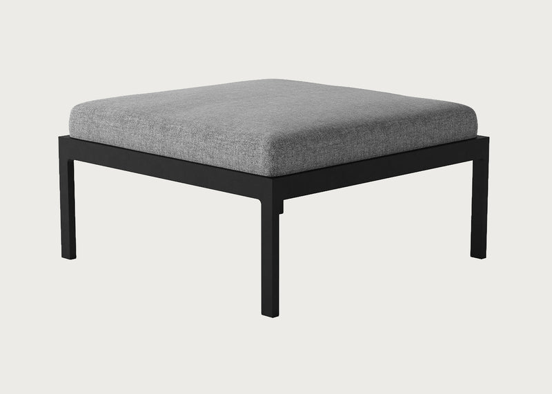 Eos Outdoor Ottoman Black