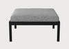 Eos Outdoor Ottoman Black