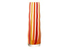Folk Vase H31.5cm Orange, Red & Yellow