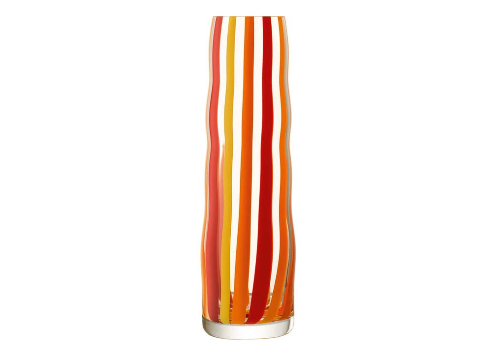Folk Vase H31.5cm Orange, Red & Yellow