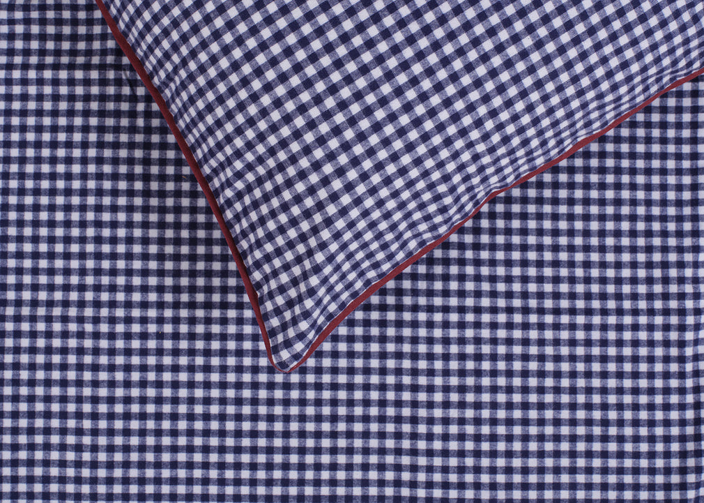 Gingham Flannel Bed Linen Set