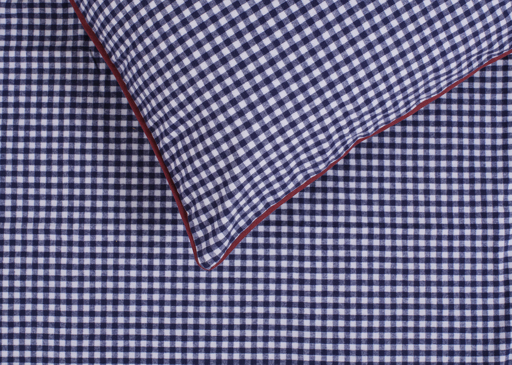Gingham Flannel Bed Linen Set