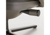 Grand Relax Chair & Ottoman Leather Umbra Grey Basic Dark Metal Base