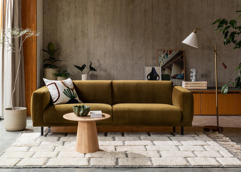 Dryden Floor Lamp Walnut/Natural