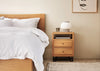 Organic Cotton Sateen White Duvet Cover