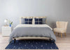Herringbone Navy Standard Pillowcase