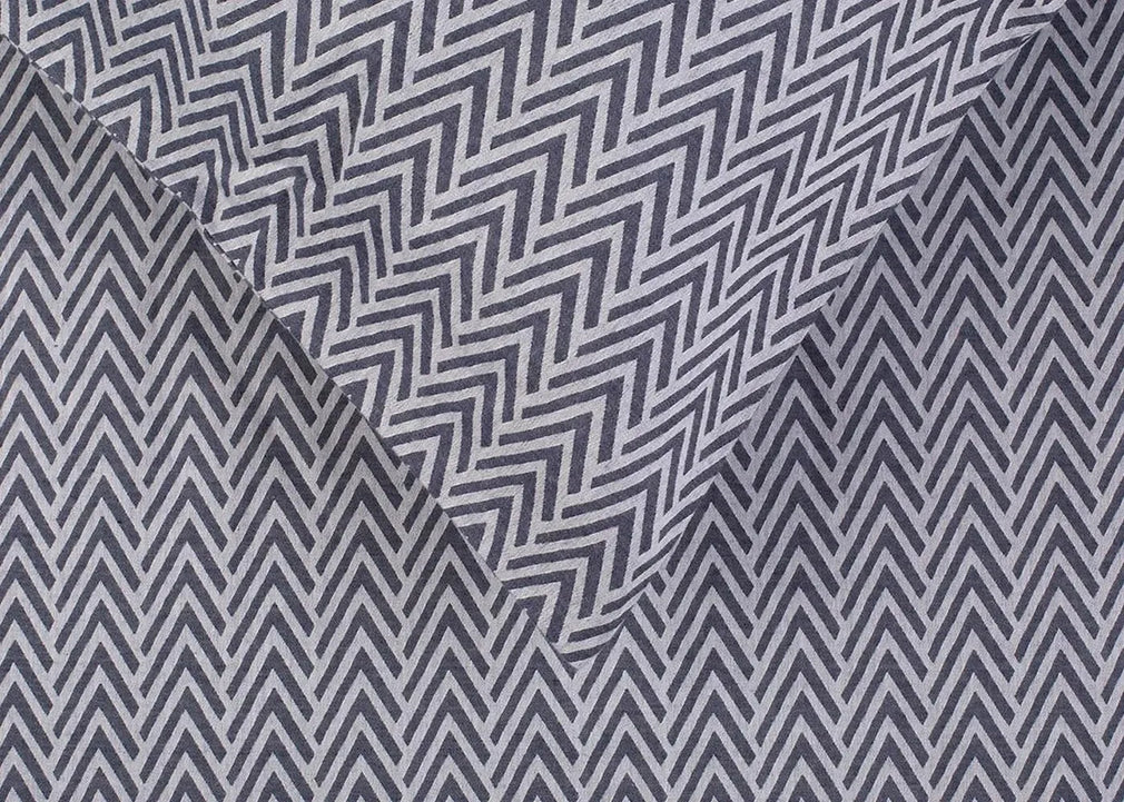 Herringbone Navy Standard Pillowcase