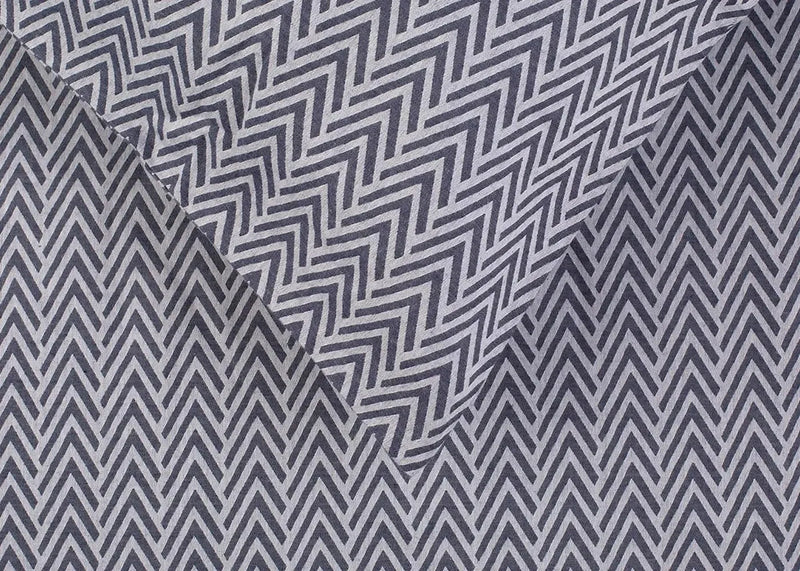 Herringbone Navy Standard Pillowcase