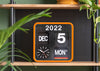 Karlsson Mini Flip Wall Clock Orange